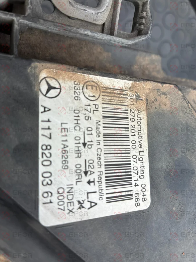 MERCEDES BENZ CLA Sol Ön Far Lambası
