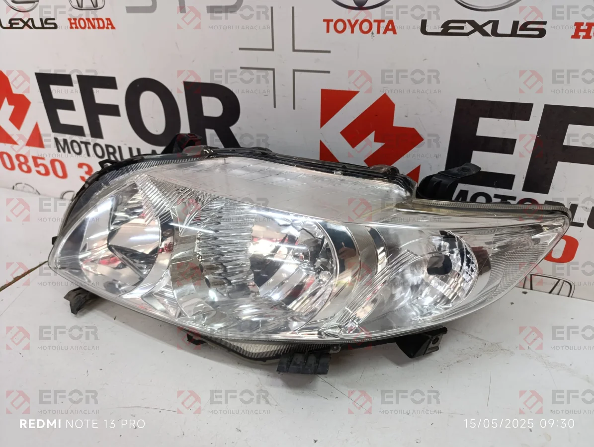 TOYOTA Corolla Sol Far Lambası 2007-2010