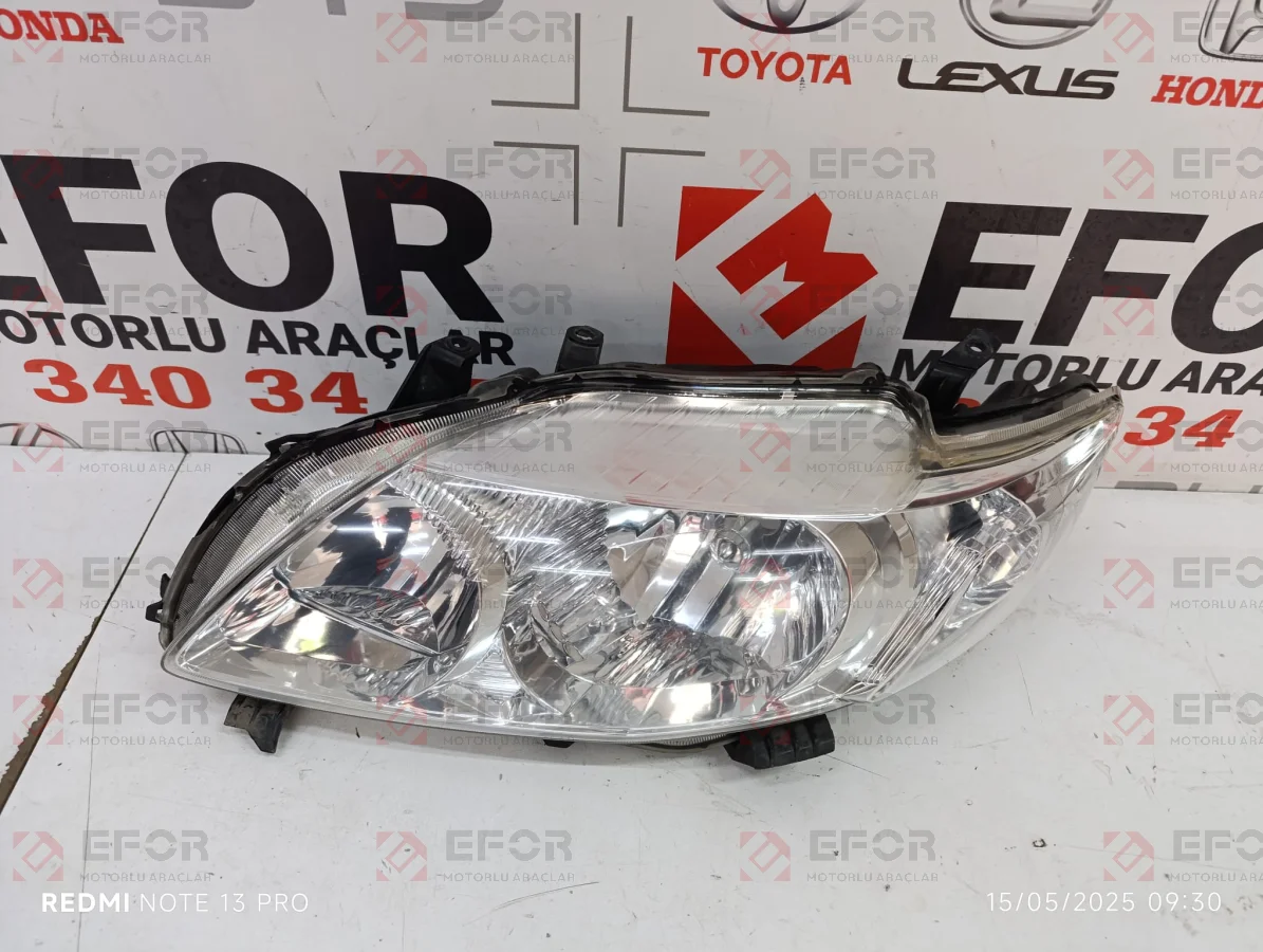 TOYOTA Corolla Sol Far Lambası 2007-2010
