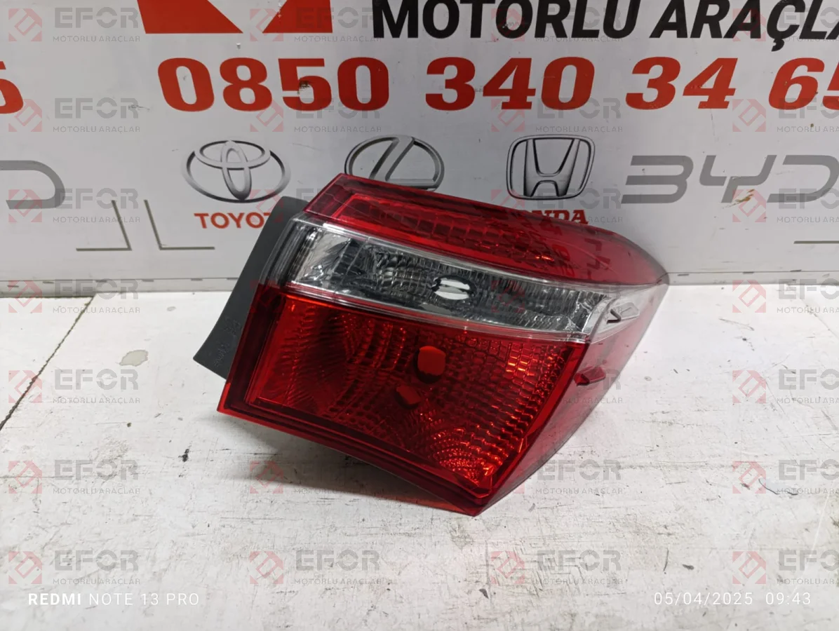 TOYOTA Corolla Sağ Stop Lambası 2013-2018