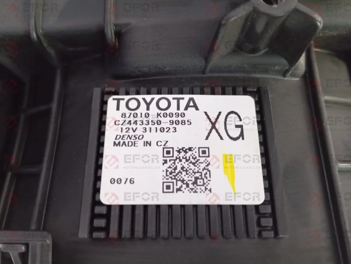 TOYOTA Yaris Cross Kalorıfer Motoru 2023-2026